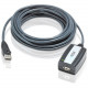 ATEN USB Extension Cable - 16.40 ft USB Data Transfer Cable - First End: 1 x Type A Male - Second End: 1 x Type A Female USB - Extension Cable - Black UE250