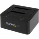 Startech.Com Universal docking station for 2.5/3.5in SATA and IDE hard drives - USB 3.0 UASP - 2 x HDD Supported - 2 x SSD Supported - 2 x 2.5"/3.5" Bay - Plastic - RoHS Compliance UNIDOCKU33