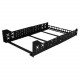 Startech.Com 3U Fixed 19" Adjustable Depth Universal Server Rack Rails - 215lb Load Capacity - Steel - Black - RoHS, TAA Compliance UNIRAILS3U