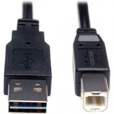 Tripp Lite 3ft USB 2.0 High Speed Cable Reverisble A to B M/M - (Reversible A to B M/M) 3-ft. - RoHS Compliance UR022-003