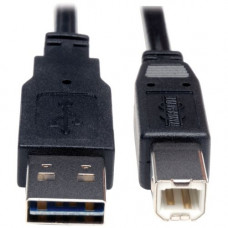 Tripp Lite 10ft USB 2.0 High Speed Cable Reverisble A to B M/M - (Reversible A to B M/M) 10-ft. - RoHS Compliance UR022-010