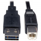 Tripp Lite 10ft USB 2.0 High Speed Cable Reverisble A to B M/M - (Reversible A to B M/M) 10-ft. - RoHS Compliance UR022-010