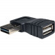 Tripp Lite USB 2.0 High Speed Adapter Reversible A to Right Angle A M/F - (Reversible A to Right Angle A M/F) - RoHS Compliance UR024-000-RA