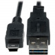 Tripp Lite 6in USB 2.0 High Speed Cable Reversible A to 5Pin Mini B M/M - (Reversible A to 5Pin Mini B M/M) 6-in. - RoHS Compliance UR030-06N