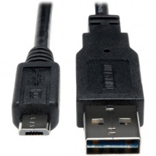 Tripp Lite 6ft USB 2.0 High Speed Cable Reversible A to 5Pin Micro B M/M - (Reversible A to 5Pin Micro B M/M) 6-ft. - RoHS Compliance UR050-006