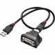 Brainboxes Isolated High Retention USB 1 Port RS232 - 1 x DB-9 Male Serial - 1 x Type B Female USB US-159