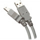 Professional Cable Gray - USB 2.0 Compliant A to B 15 feet - 15 ft USB Data Transfer Cable - First End: 1 x Type A Male USB - Second End: 1 x Type B Male USB - Gray - RoHS Compliance USB-15
