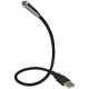 Qvs 14 Inches Flexible Black USB LED Notebook Light - LED - USB - Flexible Neck - Black USB-L1B