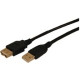Comprehensive USB 2.0 A Male to A Female Cable 15ft - USB for Printer, Scanner, Camera, Keyboard, Mouse, PC - 60 MB/s - 15 ft - 1 x Type A Male USB - 1 x Type A Female USB - Nickel Plated Connector - Shielding - Black - RoHS Compliance USB2-AA-MF-15ST