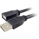 Comprehensive Pro AV/IT Active USB A Male to Female 25ft (Center Position) - 25 ft USB Data Transfer Cable for Webcam, Printer, Whiteboard - First End: 1 x Type A Male USB - Second End: 1 x Type A Female USB - Shielding - Matte Black USB2-AMF-25PROA