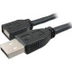 Comprehensive Pro AV/IT Active Plenum USB A Male to A Female Cable - 35 ft USB Data Transfer Cable for Webcam, Printer, Whiteboard - First End: 1 x Type A Male USB - Second End: 1 x Type A Female USB - Shielding - Matte Black USB2-AMF-35PROAP