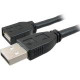 Comprehensive Pro AV/IT Active Plenum USB A Male to A Female Cable - USB for Webcam, Printer, Whiteboard - 25 ft - 1 x Type A Male USB - 1 x Type A Female USB - Shielding - Matte Black USB2-AMF-25PROAP