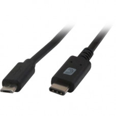 Comprehensive USB 2.0 C Male to Micro B Male Cable 6ft. - USB for Printer, Keyboard, Scanner - 6 ft - 1 x Type C Male - 1 x Type B - Black USB2-CB-6ST