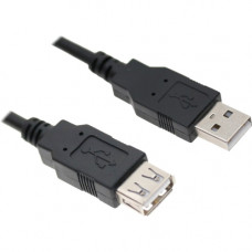 Axiom USB 2.0 Type-A to Type-A Extension Cable M/F 6ft - 6 ft USB Data Transfer Cable for Mouse, Keyboard, Hard Drive, Printer, Camera - First End: 1 x Type A Female USB - Second End: 1 x Type A Male USB - 60 MB/s - Extension Cable USB2AAMF06-AX