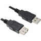 Axiom USB 2.0 Type-A to Type-A Extension Cable M/F 3ft - 3 ft USB Data Transfer Cable for Mouse, Keyboard, Hard Drive, Printer, Camera - First End: 1 x Type A Female USB - Second End: 1 x Type A Male USB - 60 MB/s - Extension Cable USB2AAMF03-AX