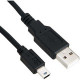 Axiom USB Data Transfer Cable - 3 ft USB Data Transfer Cable - Type A Male USB - Mini Type B Male USB - Black USB2AMBMIN03-AX
