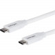 Startech.Com 4m 13 ft USB C to USB C Cable w/ 5A PD - M/M - White - USB 2.0 - USB-IF Certified - USB Type C Cable - USB C Charging Cable - USB C PD Cable - 13.12 ft USB Data Transfer Cable for Notebook, MacBook, MacBook Pro, Chromebook, Wall Charger, Powe