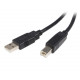 Startech.Com 0.5m USB 2.0 A to B Cable - M/M - USB - 1.64 ft - 1 Pack - 1 x Type A Male USB - 1 x Type B Male USB - Black USB2HAB50CM