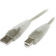 Startech.Com 6 ft Transparent USB 2.0 Cable - A to B - Type A Male - Type B Male - 6ft USB2HAB6T