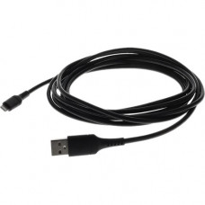 AddOn 2.0m (6.6ft) USB 2.0 (A) Male to Lightning Male Sync and Charge Black Cable - 6.56 ft Lightning/USB Data Transfer Cable for Notebook, PC, USB Charger, Smartphone, Tablet - First End: 1 x Type A Male USB - Second End: 1 x Lightning Male Proprietary C