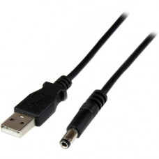 Startech.Com 1m USB to Type N Barrel 5V DC Power Cable - USB A to 5.5mm DC - 5 V DC - Black - 3.28 ft Cord Length - 1 - RoHS Compliance USB2TYPEN1M