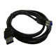 MicroPac USB Cable - Type A Male USB - Type B Male USB - 6ft - Black USB3-6AB