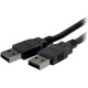 Comprehensive USB 3.0 A Male To A Male Cable 15ft. - 15 ft USB Data Transfer Cable for Printer, Scanner, Keyboard - First End: 1 x Type A Male USB - Second End: 1 x Type A Male USB - 614.40 MB/s - Shielding - Black USB3-AA-15ST