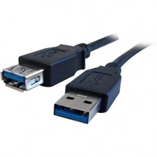 Comprehensive USB 3.0 A Male To A Female Cable 15ft - USB for Keyboard, Scanner, Printer - Extension Cable - 15 ft - 1 x Type A Male USB - 1 x Type A Female USB - Shielding - Black - RoHS Compliance USB3-AA-MF-15ST