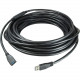 Comprehensive Pro AV/IT Active USB 3.0 A Male to Female 25ft (Center Position) - 25 ft USB Data Transfer Cable for Video Conferencing Camera, Printer, Scanner, PC, MAC - First End: 1 x USB Type A Male - Second End: 1 x USB Type B Female - 640 MB/s - Exten