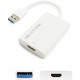 AddOn 1ft USB 3.0 (A) Male to HDMI 1.3 Female White Video Adapter - 100% compatible and guaranteed to work - TAA Compliance USB302HDMI