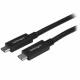 Startech.Com 0.5m USB C to USB C Cable - M/M - USB 3.1 Cable (10Gbps) - USB Type C Cable - USB 3.1 Type C Cable - 1.64 ft USB Data Transfer Cable for MacBook, Computer, Smartphone, Notebook - First End: 1 x Type C Male USB - Second End: 1 x Type C Male US