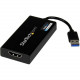 Startech.Com USB 3.0 to 4K HDMI External Multi Monitor Video Graphics Adapter - DisplayLink Certified - Ultra HD 4K - 2.50" HDMI/USB A/V Cable for Projector, Monitor, HDTV, Audio/Video Device - First End: 1 x Type A Male USB - Second End: 1 x HDMI Fe