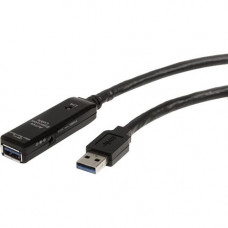 Startech.Com 10m USB 3.0 Active Extension Cable - M/F - USB - 32.81 ft - 1 Pack - 1 x Type A Male USB - 1 x Type A Female USB - Nickel-plated Connectors - Black - RoHS, TAA Compliance USB3AAEXT10M