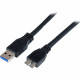 Startech.Com 1m (3ft) Certified SuperSpeed USB 3.0 A to Micro B Cable - M/M - 3.28 ft USB Data Transfer Cable for Video Capture Card, Hard Disk Drive Enclosure, PC, Card Reader, Storage Enclosure - First End: 1 x Type A Male USB, Male USB - Second End: 1 