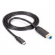 Black Box USB 3.1 Cable - Type C Male to USB 3.0 Type B Male, 1-m (3.2-ft.) - 3.28 ft USB-C/USB-B Data Transfer Cable for Computer, Notebook, Printer, Scanner, Hub, Storage Device, External Hard Drive - First End: 1 x Type C Male USB - Second End: 1 x Typ
