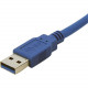 Startech.Com SuperSpeed USB 3.0 Cable A to B - USB 3.0 A (M) to USB 3.0 B (M) - 480 MBytes/s or 4.8 Gbps - 3 ft - Type A Male USB - Type B Male USB - 3ft - Blue USB3SAB3