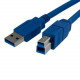 Startech.Com 6 ft SuperSpeed USB 3.0 Cable A to B M/M - Type A Male USB - Type B Male USB - 6ft - Blue USB3SAB6