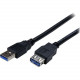 Startech.Com 2m Black SuperSpeed USB 3.0 Extension Cable A to A - M/F - 6.56 ft USB Data Transfer Cable - First End: 1 x Type A Male USB - Second End: 1 x Type A Female USB - 5 Gbit/s - Shielding - Nickel Plated Connector - 24/28 AWG - Black - 1 Pack USB3