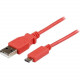 Startech.Com 1m Pink Mobile Charge Sync USB to Slim Micro USB Cable for Smartphones and Tablets - A to Micro B M/M - 3.28 ft USB Data Transfer Cable for Smartphone, Tablet - First End: 1 x Type A Male USB - Second End: 1 x Type B Male Micro USB - 480 Mbit