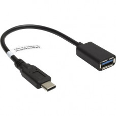 Plugable USB Adapter - USB-C to USB-A, 6in (15cm) - 5.91" USB Data Transfer Cable for Tablet, Phone, Notebook - First End: 1 x Type A Female USB - Second End: 1 x Type C Male USB - 5 Gbit/s - Shielding - Gold Plated Contact - Black USBC-AF3