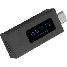 Plugable USB C Power Meter - Measure Voltage, Amperage, Electrical Direction of USB-C Charging on OLED Screen (Compatible with 20192018 MacBook Pro and Air, Yoga 700900 Series, S10 S9 S8 and More) USBC-VAMETER