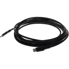 AddOn USB-C Data Transfer Cable - 3.28 ft USB-C Data Transfer Cable for MacBook, Notebook, PC, Smartphone, Tablet, External Hard Drive - First End: 1 x Type C Male USB - Second End: 1 x Type C Male USB - Black - 1 USBC1MB