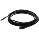 AddOn USB-C Data Transfer Cable - 3.28 ft USB-C Data Transfer Cable for MacBook, Notebook, PC, Smartphone, Tablet, External Hard Drive - First End: 1 x Type C Male USB - Second End: 1 x Type C Male USB - Black - 1 USBC1MB