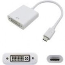 AddOn 5-Pack of 9in USB 3.1 (C) Male to DVI-I (29 pin) Female White Video Adapters - 100% compatible and guaranteed to work USBC2DVIIW-5PK