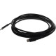 AddOn USB-C Data Transfer Cable - 6.56 ft USB-C Data Transfer Cable for MacBook, Notebook, PC, Smartphone, Tablet, External Hard Drive - First End: 1 x Type C Male USB - Second End: 1 x Type C Male USB - Black - 1 USBC2MB
