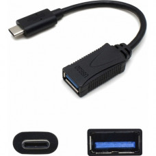 AddOn 7in USB 3.1 (C) Male to USB 3.0 (A) Female Black Adapter Cable - 100% compatible and guaranteed to work USBC2USB3FB