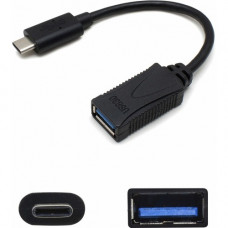 AddOn 7in USB 3.1 (C) Male to USB 3.0 (A) Female Black Adapter Cable - 100% compatible and guaranteed to work USBC2USB3FB