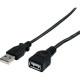 Startech.Com 3 ft Black USB 2.0 Extension Cable A to A - M/F - Type A Male USB - Type A Female USB - 3ft - Black - RoHS Compliance USBEXTAA3BK