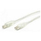 Startech.Com 15 ft Transparent USB 2.0 Cable - A to B - Type A Male - Type B Male - 15ft USBFAB15T