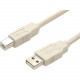 Startech.Com 3 ft Beige A to B USB 2.0 Cable - M/M - Type A Male - Type B Male - 3ft USBFAB3